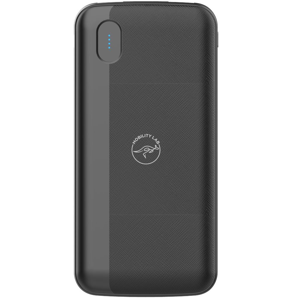 Mobility Lab 10,000 mAh Power Bank (2x USB-A/USB-C), Black