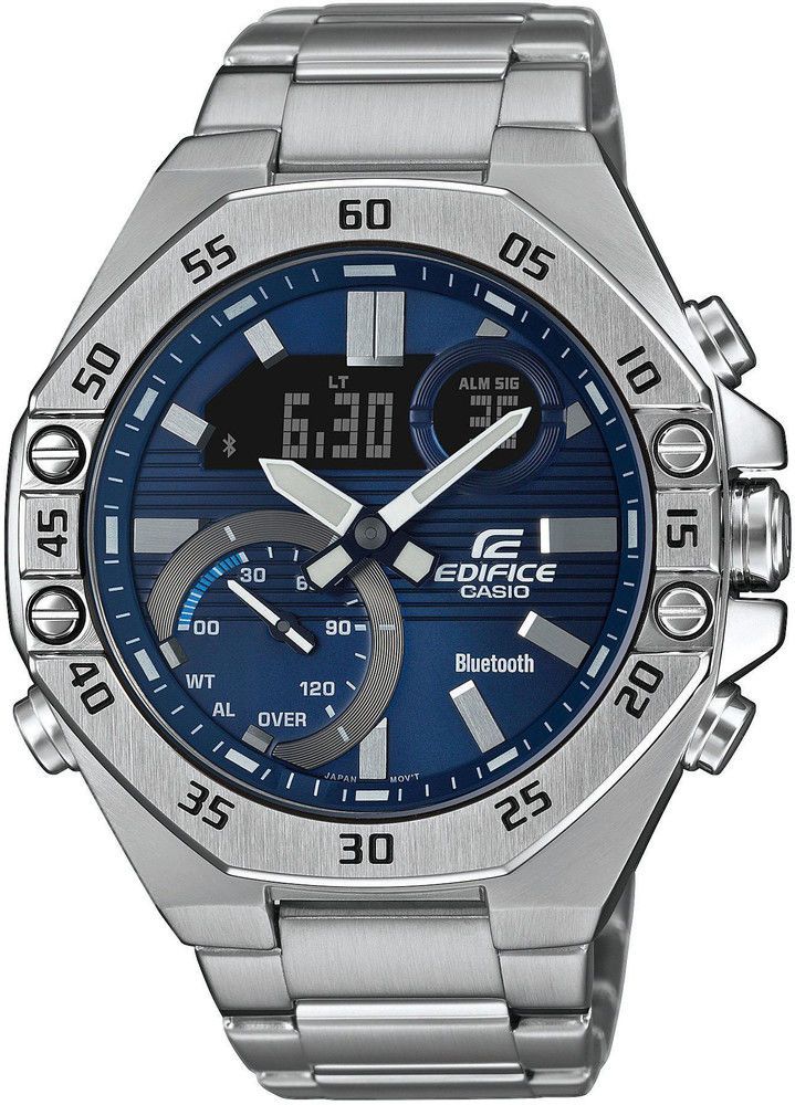 Casio Edifice ECB-10D-2AEF Silver Analog & Digital Watch for Men