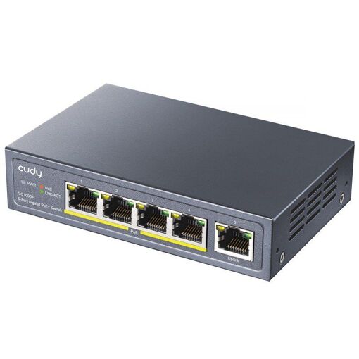 Cudy GS1005P PoE Switch (Size: 10-Port, Color: N/A, Capacity: 30W)