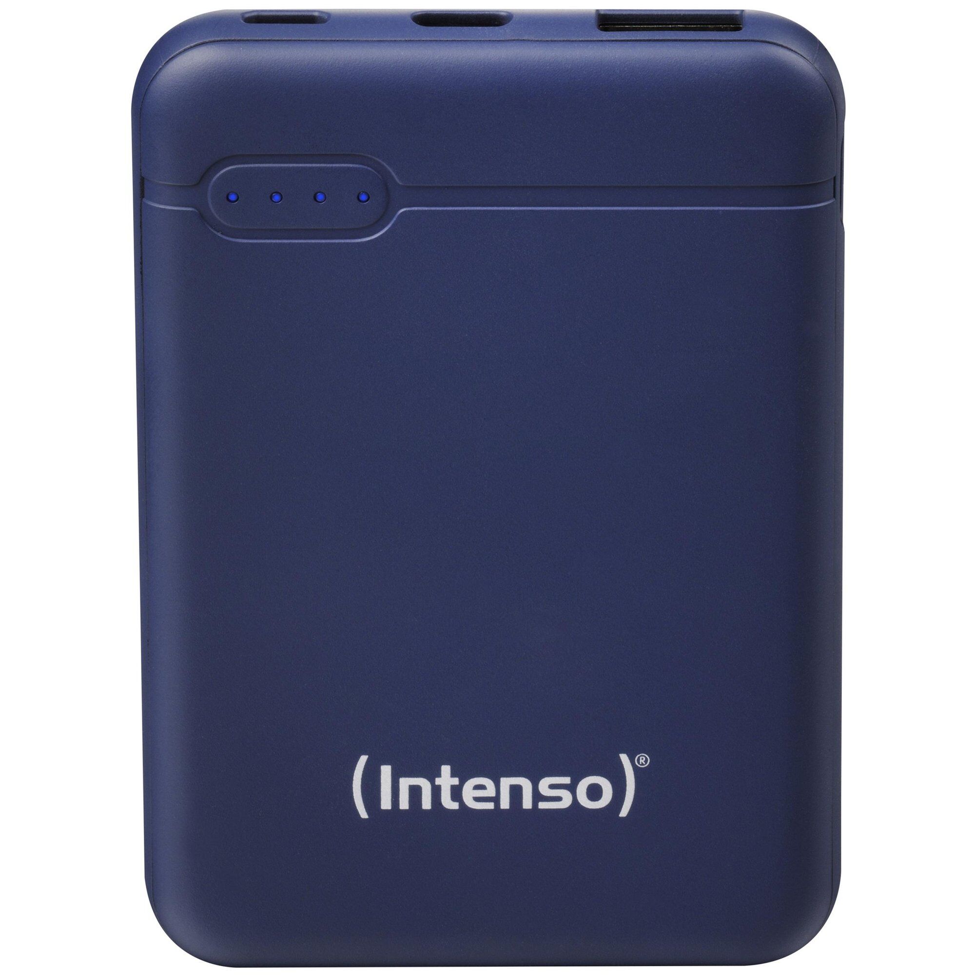 Batería portátil Intenso XS5000 de 5000 mAh con tecnología LiPo, azul