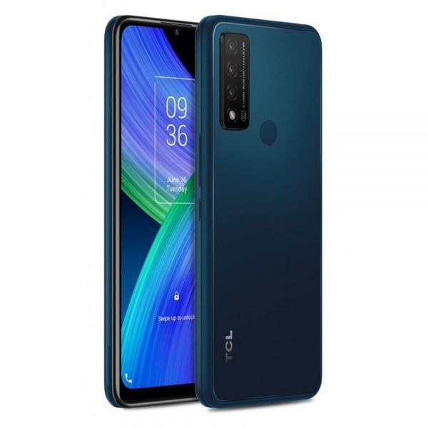 TCL 20R 5G Phone - 6.52" HD+ Display, 4GB RAM, 64GB Storage, 4500mAh Battery, Blue