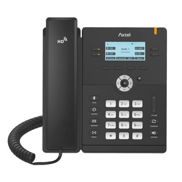 Axtel AX-300G Fixed Phone, Black, 4 Lines LCD