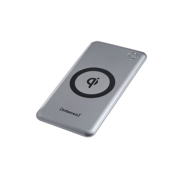 Intenso Lithium Polymer (Lipo) 10,000 mAh Wireless Recharge Power Bank Silver