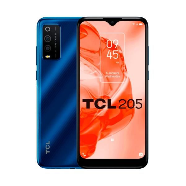 TCL 20 205 - 6.22" Hybrid SIM Smartphone, Blue (Atlantic Blue)
