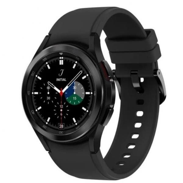 Montre intelligente Samsung Galaxy Watch4 Classique 1,4 pouces OLED 46 mm Numérique Argent WiFi GPS (satellite)
