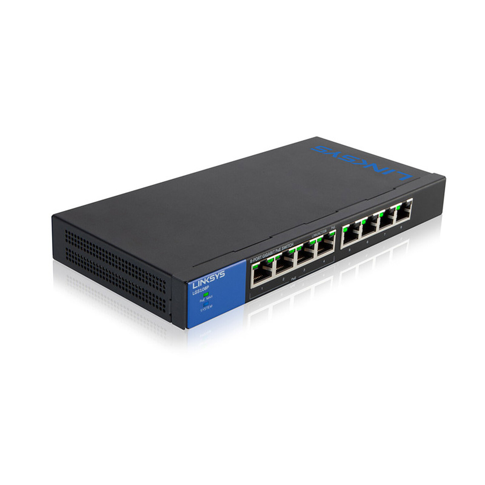Linksys LGS108P-EU 8-Port Gigabit PoE Switch
