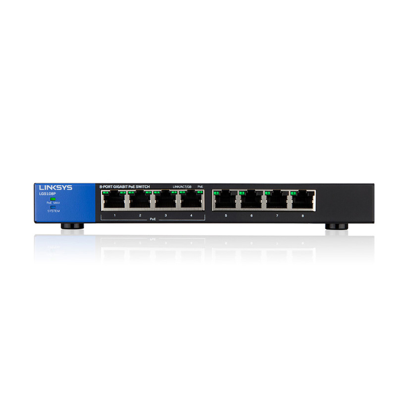 Linksys LGS108P-EU 8-Port Gigabit PoE Switch