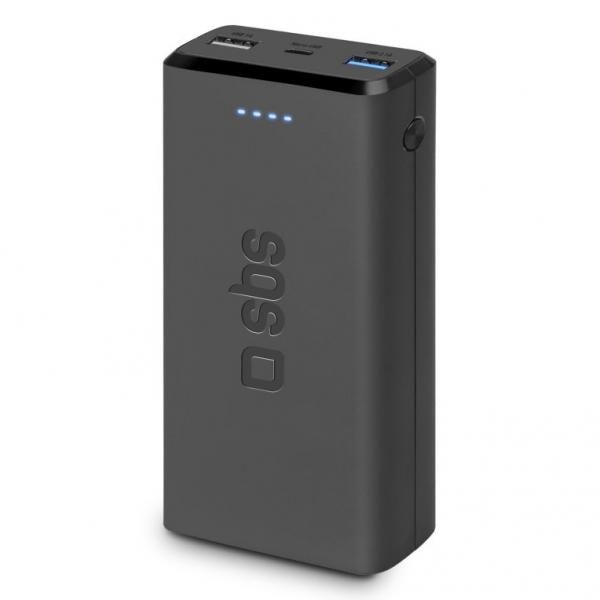 Sbs FastK 20000mAh Lithium Polymer (Lipo) Power Bank Black