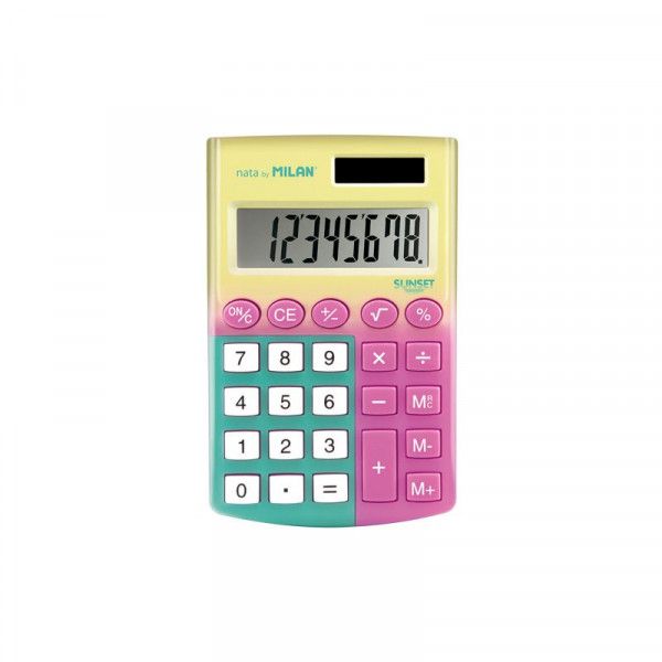Calculatrice de poche Milan aux couleurs pastel
