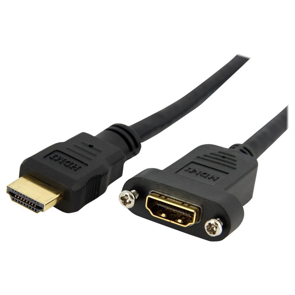 Cable HDMI StarTech de 91 cm - M/F - Negro - Para varios modelos