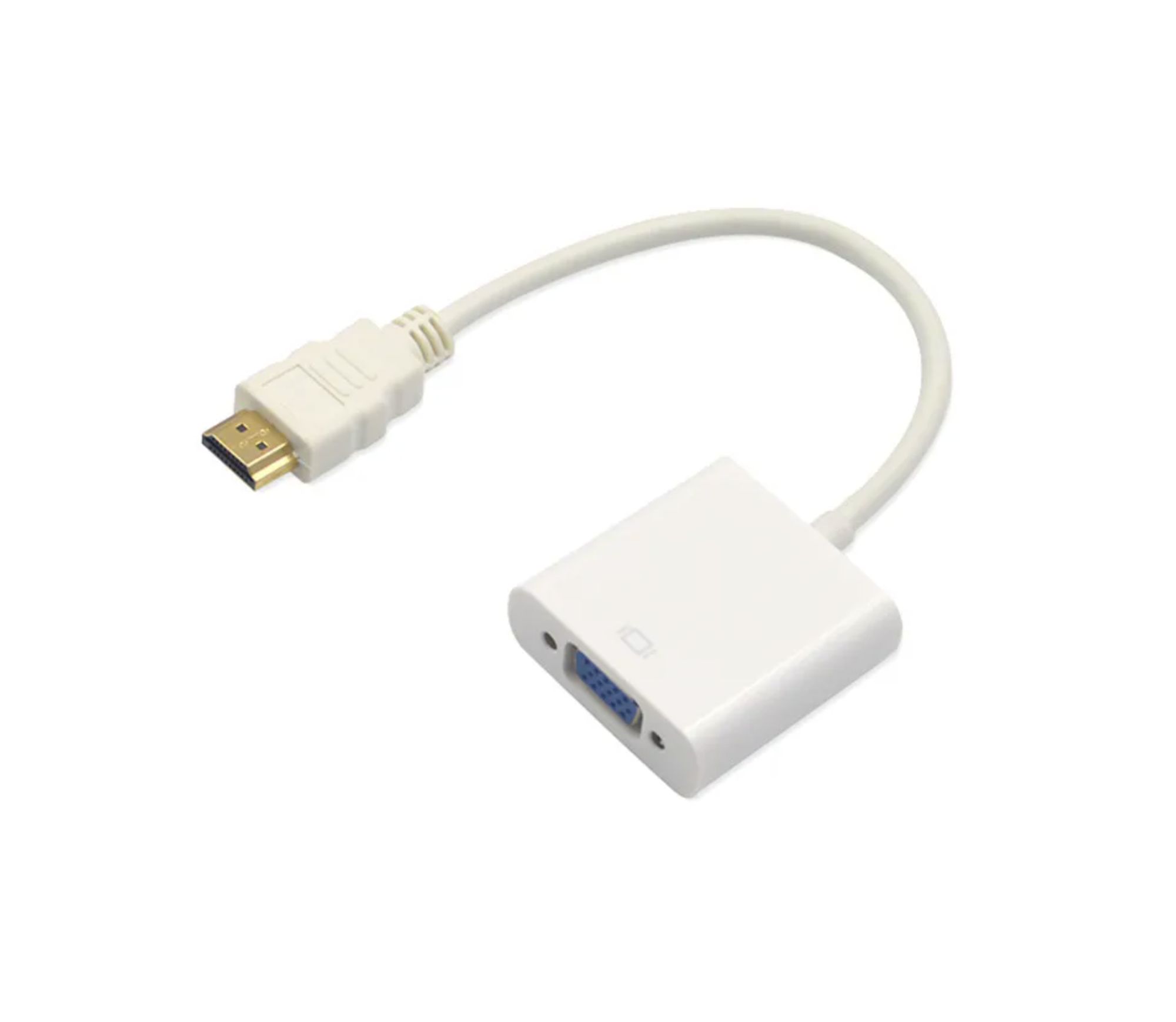 HDMI to VGA Adapter - Connect a Screen or Projector Without HDMI Output - White - Street Tech ®