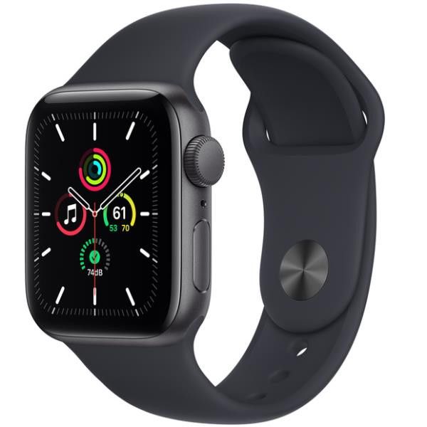 Apple Watch SE (GPS) - 40mm - Space Grey Aluminum Case - Sport Band - Midnight - Normal Size - 32GB - Wi-Fi, Bluetooth - 30.49g