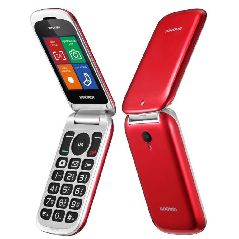 Brondi Stone+ 2.4" Dual SIM 2G Phone, Red