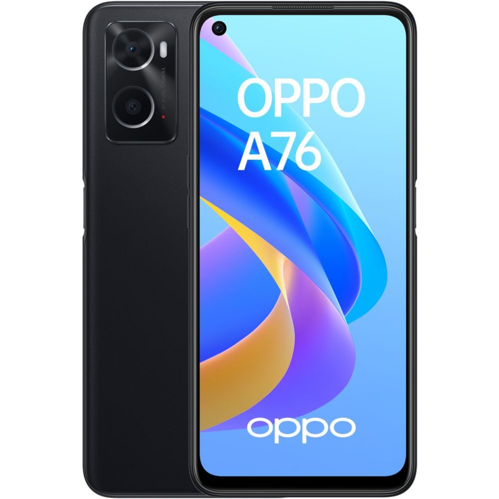 Oppo A76 128GB, Black Sparkle