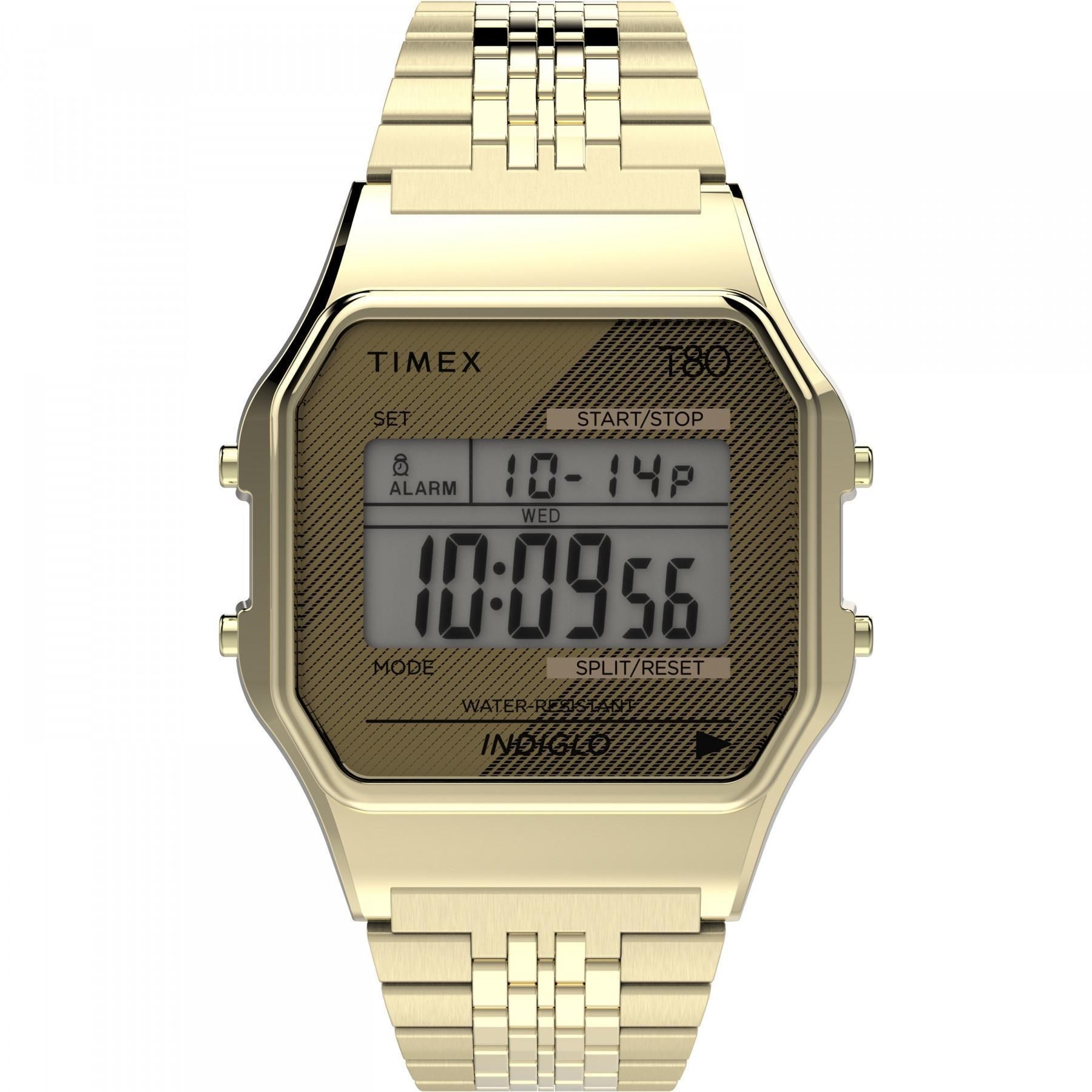 Timex T80 34mm Stainless Steel Bracelet Watch