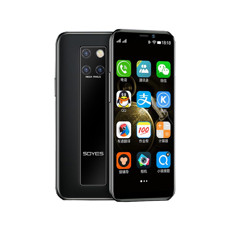 SOYES S10-H Mini Smartphone 3.49in Android 9.0 Face ID 2100mAh 4G Dual SIM 64GB Black
