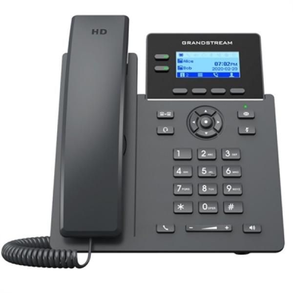 Grandstream Networks GRP2602 Desk Phone, 2 Lines, LCD, Black