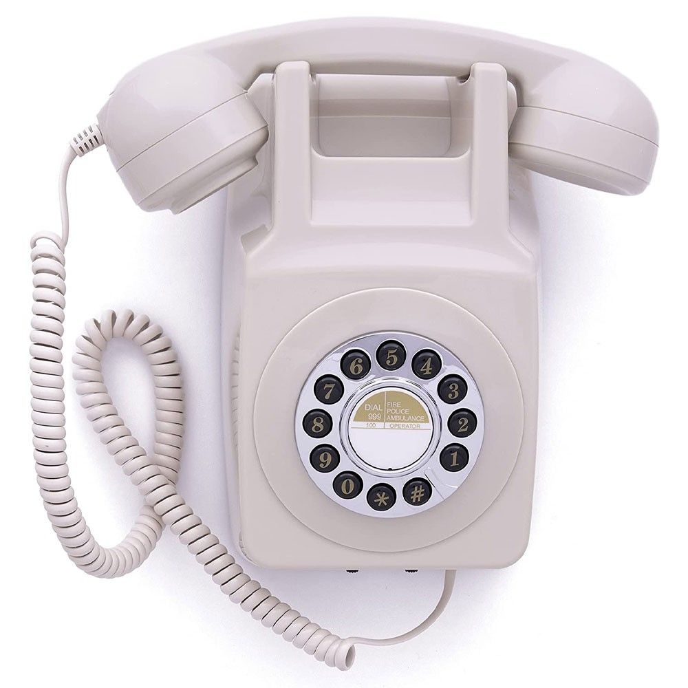 GPO Retro Wall Phone - Ivory Push Button