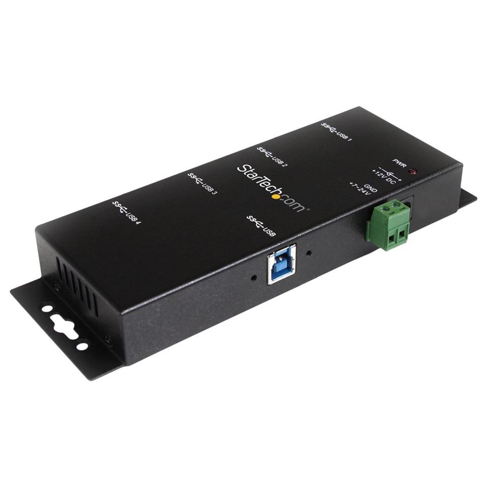 Hub industrial de StarTech.com con 4 puertos USB 3.0