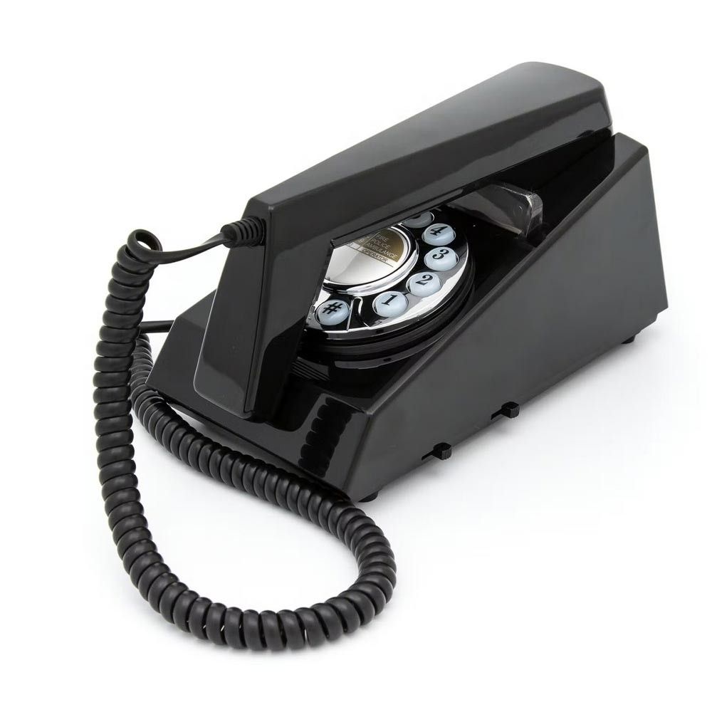 GPO Retro Trim Black - Vintage Push Button Phone