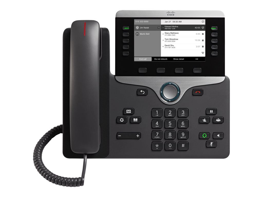 Cisco IP Phone 8811 - VoIP Phone - SIP, RTCP, RTP, SRTP, SDP - 5 Lines