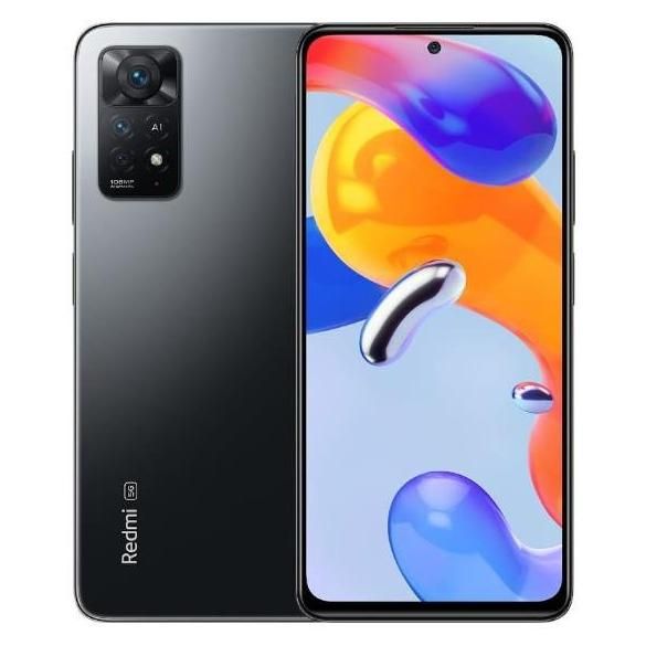 Xiaomi Redmi Note 11 Pro 5G - 6.67" Dual SIM Hybrid, Android 11, USB Type-C, 8GB RAM, 128GB Storage, 5000mAh Battery, Grey