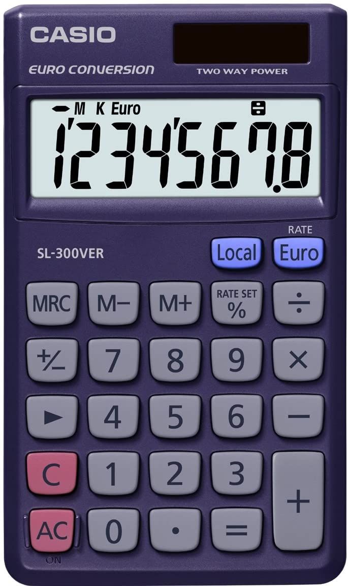 Casio SL-300VER 8-Digit Pocket Calculator