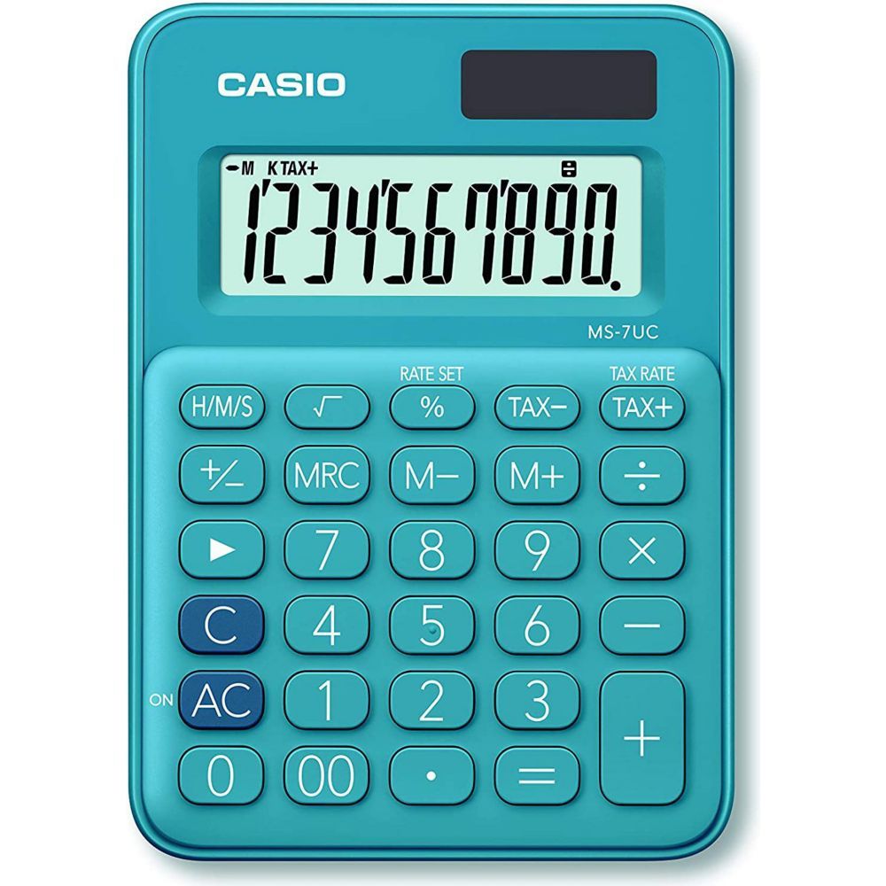 Calculadora estándar Casio MS-7UC-BU Azul