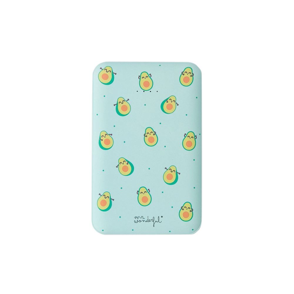Mr. Wonderful Avocados External Battery 5000 mAh Green