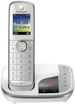Panasonic KX-TGJ320 DECT Phone, 250 Entry Directory, Caller ID, White