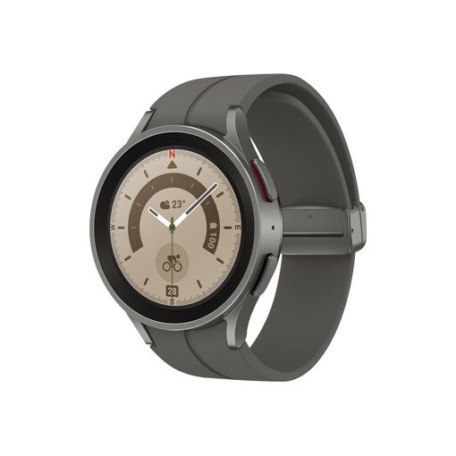 Samsung Galaxy Watch 5 Pro - 45mm - Titanium Grey - Sport Strap Smartwatch - 1.4" Display - 16GB - NFC, WiFi, Bluetooth