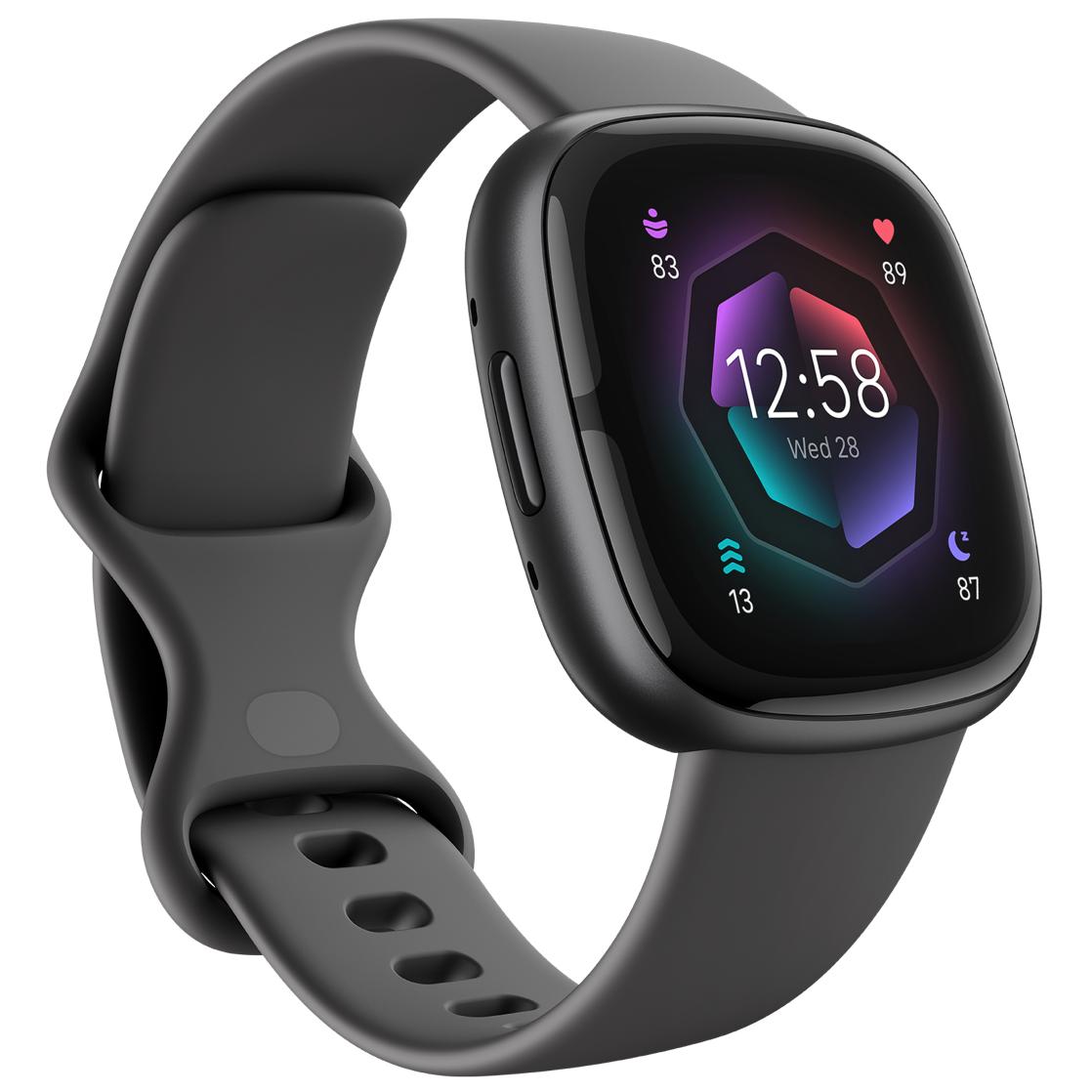Fitbit Sense 2 - 40mm - Graphite - Smartwatch with Strap - Black