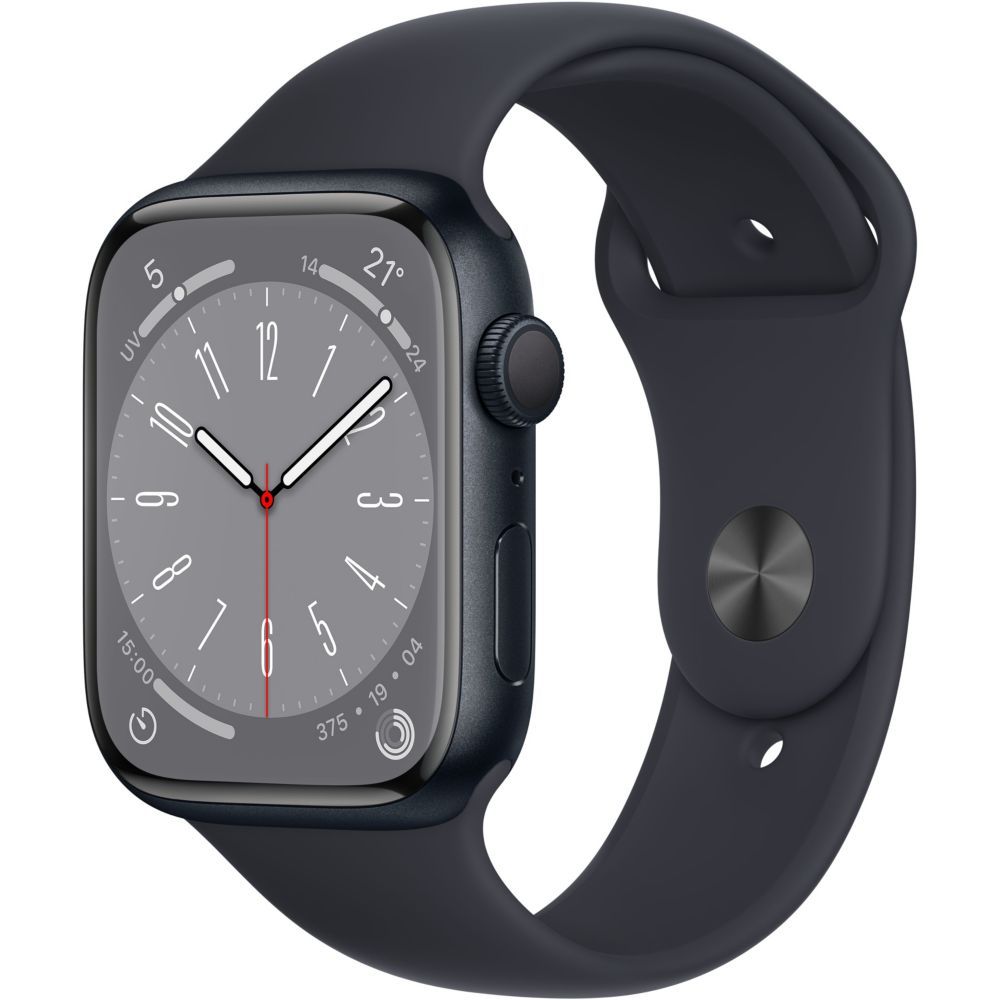 Apple Watch Series 8 (GPS) - 45mm Aluminium Case Midnight with Sport Band Midnight
