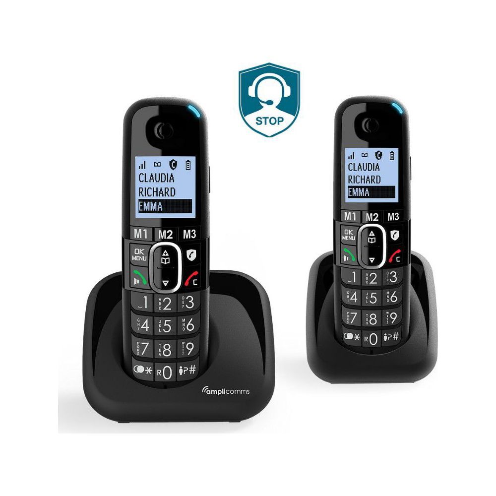 Teléfono inalámbrico Amplicomms DUO Bigtel 1500