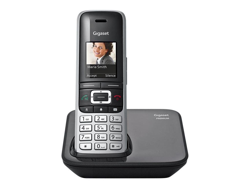 Gigaset Premium 100 - Wireless Phone with Caller ID - ECO DECTGAP - Black