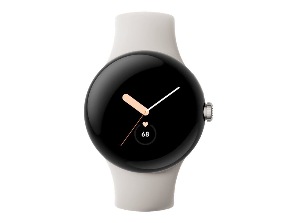Google Pixel Smartwatch - Silver - Active Strap - 32GB - Bluetooth, Wi-Fi, NFC