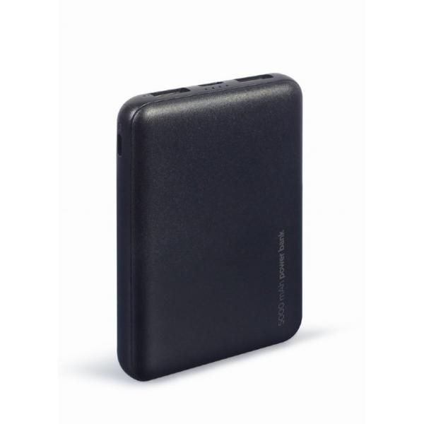 Batería portátil Gembird Pb05-02 de polímero de litio 5000 mAh Negra