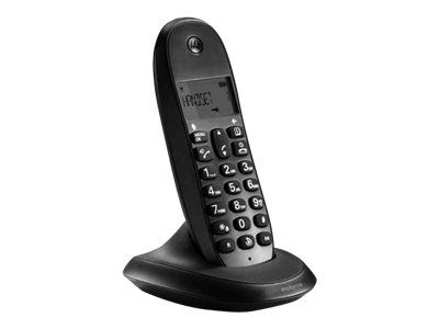 Téléphone sans fil Motorola C1001LB+ - Affichage de l'identité appelante / attente d'un appel - DECT GAP - Noir