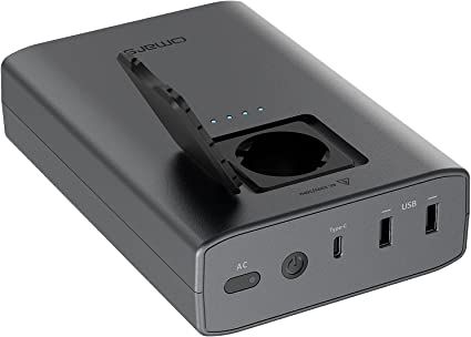 Batería de respaldo WE 27000 mAh / 65W con pantalla LCD, entrada USB-C