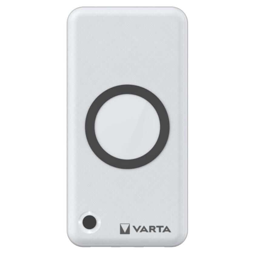 Varta 15000mAh Lithium Polymer Power Bank (LiPo) with Wireless Charging, White