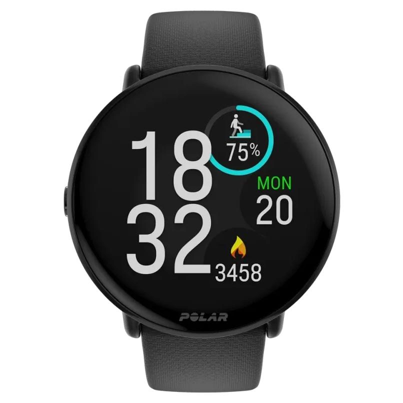 Polar Ignite 3 Sport Watch - Black Silicone Band, S/L