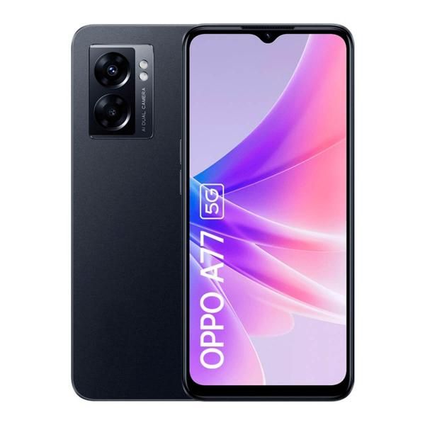 OPPO A77 5G - 6.56" Smartphone, 4GB RAM, 64GB Storage, 5000mAh Battery, USB-C, Double SIM, Black