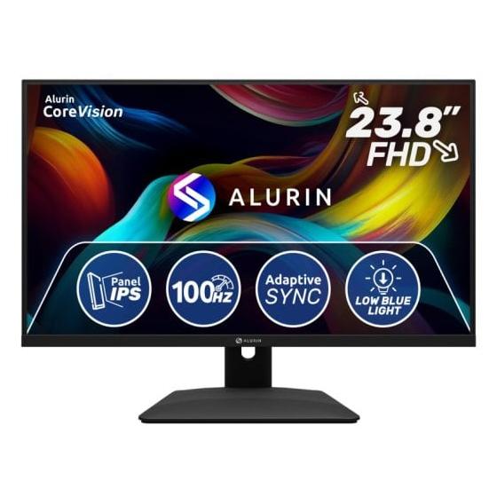 Alurin CoreVision 23.8" Full HD LED Monitor, Black