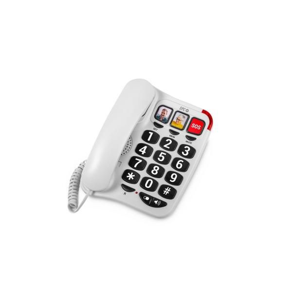 SPC Analogue Phone Comfort Numbers 2, White