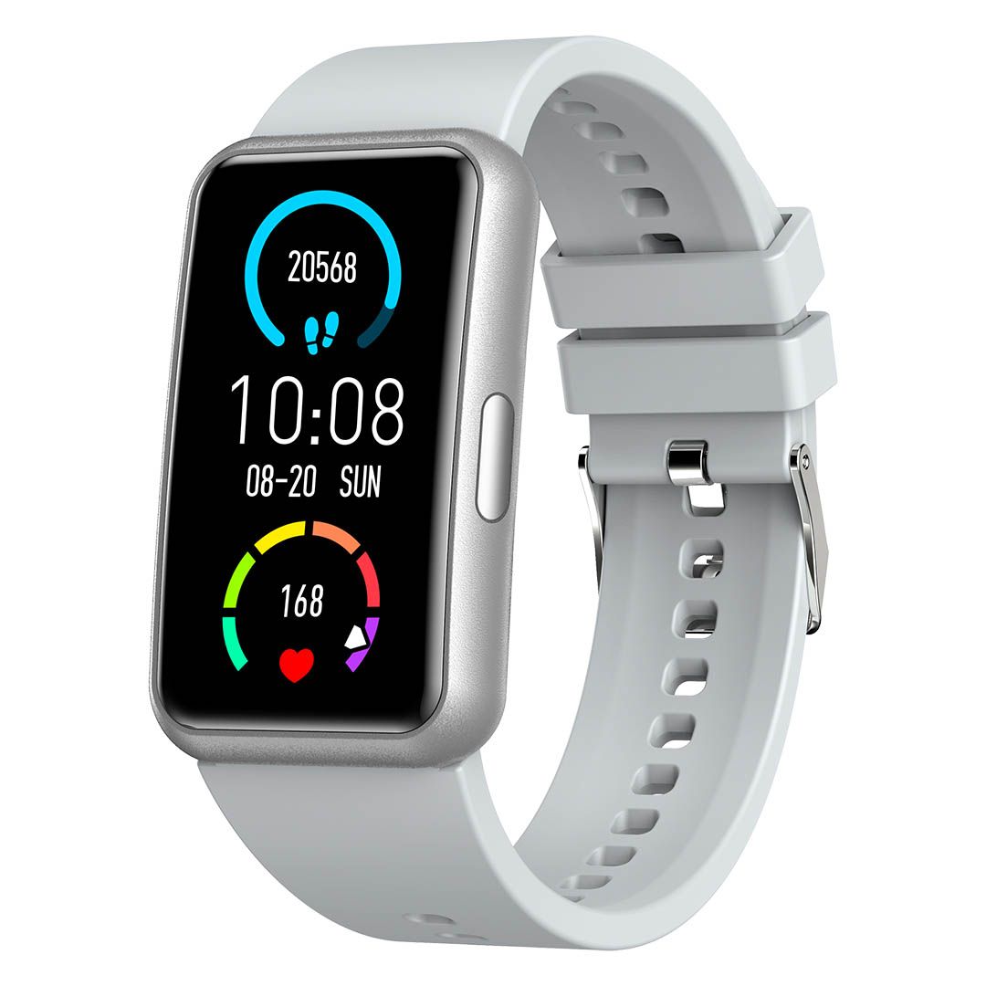 Abyx Etna Connected Watch - Curved Touchscreen - IP68 Waterproof - Heart Rate, Blood Pressure, Oxygen Saturation