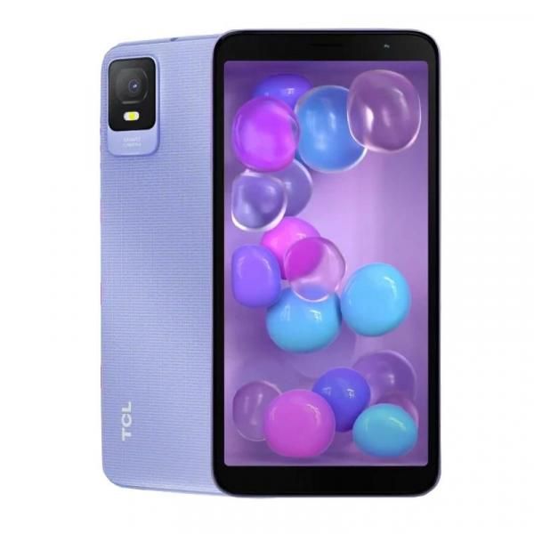 TCL 6-Inch Double SIM Android 12 Smartphone, 2GB RAM, 32GB Storage, 3000mAh Battery, Purple