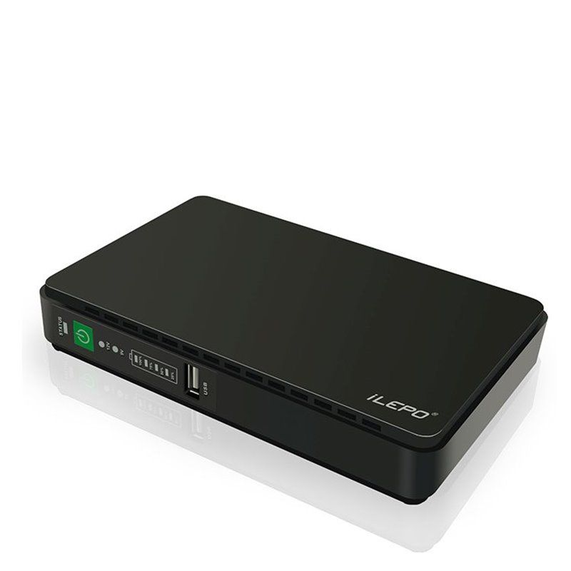Ilepo 8800mAh Portable External Battery with Mini POE 432p Smart UPS System - White