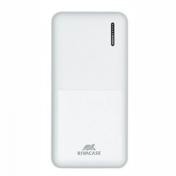 Rivacase VA2572 Lithium Polymer (Lipo) 20000mAh Power Bank - White