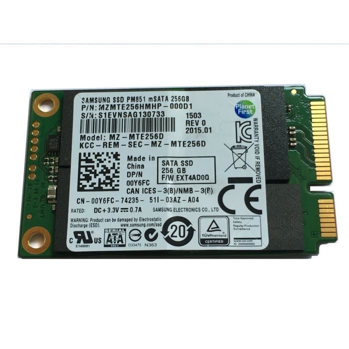 Samsung SSD mSATA Hard Drive - 256GB