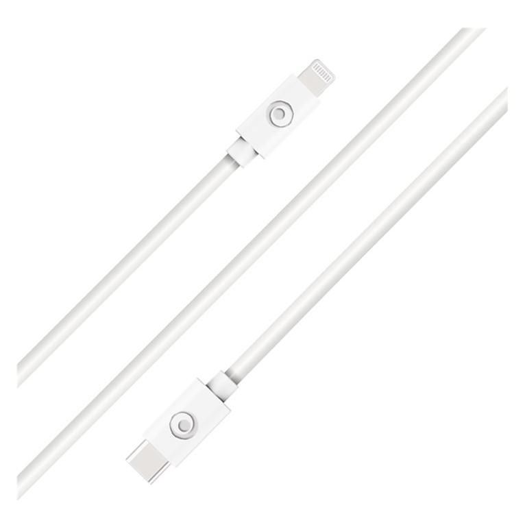 Bigben Connected Lightning Cable - 2m, White, 60W USB-C to Lightning - Certified MFI